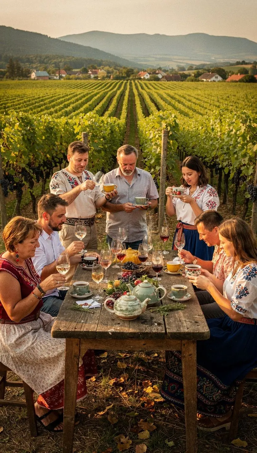 Pohár čierneho čaju s citrónom a medom v prírodnom prostredí.