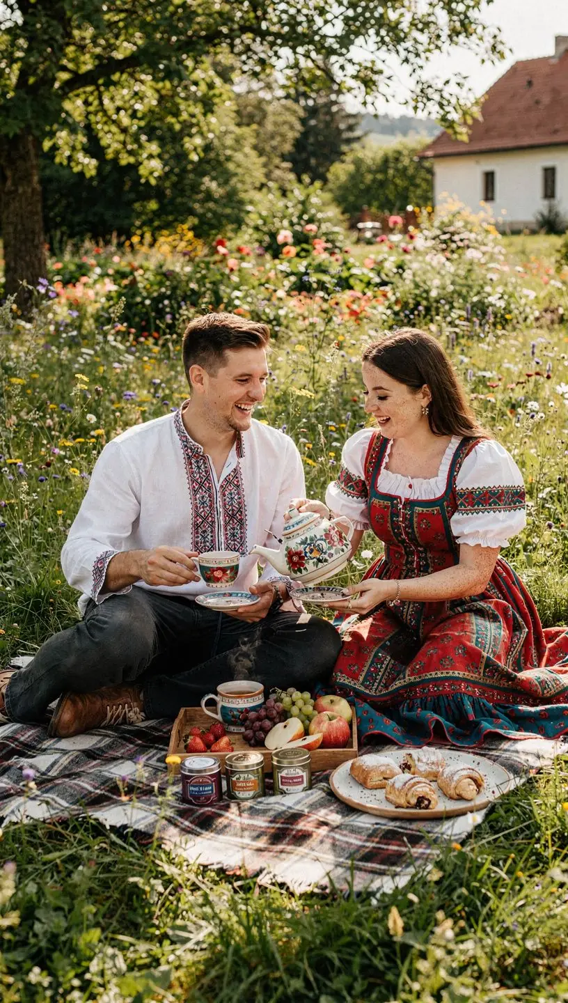 Ručne pripravená zmes čaju v sklenenej nádobe s prírodnými ingredienciami.